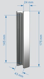 Душевая дверь ABBER Sonnenstrand 100см хром AG07100
