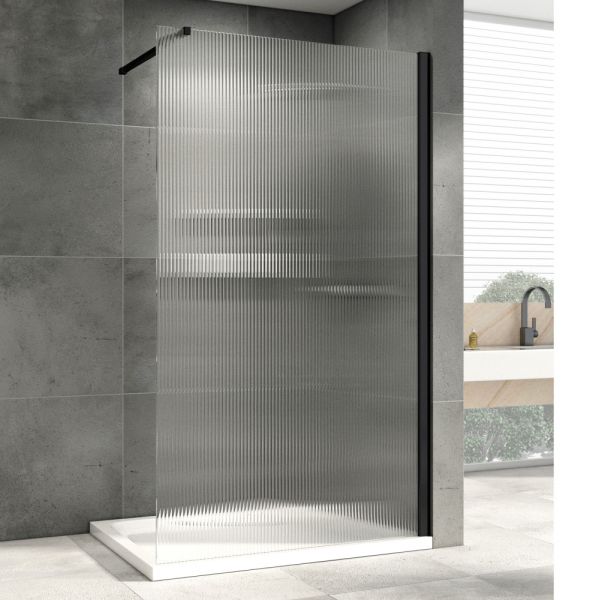 Душевая перегородка ABBER Immer Offen AG61091R8 90см чёрный