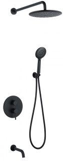 Душевая система ABBER Wasser Kreis AF8117B чёрный матовый