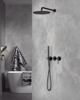 Душевой комплект Timo Saona SX-2349/03SM чёрный матовый