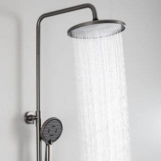 Душевая стойка Frap F2488-9 Оружейная сталь