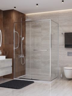 Душевой уголок CEZARES LUX-AH-FS-11-140/80-C-CR хром