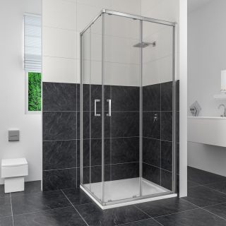 Душевой уголок RGW Classic CL-34 90х90, профиль хром