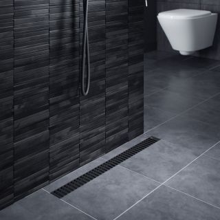 Душевой лоток Timo Drain System DS230106/03 60см с вставкой lines чёрный