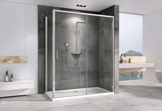 Душевой уголок ABBER Komfort AG93140-S102 140x100см хром