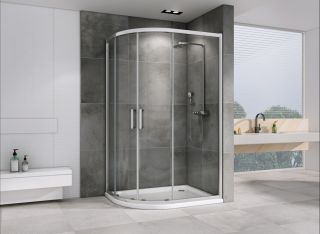 Душевой уголок ABBER Schwarzer Diamant AG01128 120x80см хром