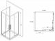 Душевой уголок ABBER Schwarzer Diamant 80x80см AG02080BH-S80B