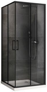 Душевой уголок ABBER Schwarzer Diamant AG02100B5 100x100см чёрный