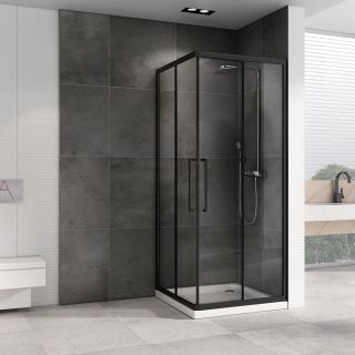 Душевой уголок ABBER Schwarzer Diamant 100x100см AG02100BH