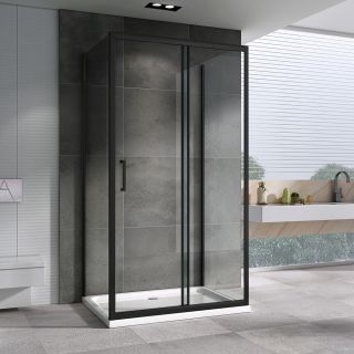 Душевой уголок ABBER Schwarzer Diamant 100x100см AG30100B-S100B-S100B