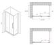 Душевой уголок ABBER Schwarzer Diamant AG30100H-S50 100x50см хром