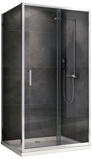 Душевой уголок ABBER Schwarzer Diamant AG301005-S1005 100x100см хром