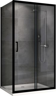 Душевой уголок ABBER Schwarzer Diamant AG30130B-S75B 130x75см чёрный