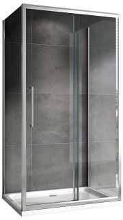 Душевой уголок ABBER Schwarzer Diamant AG30130H-S100-S100 130x100см хром