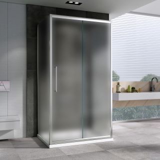 Душевой уголок ABBER Schwarzer Diamant AG30130MH-S90M-S90M 130x90см хром