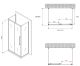 Душевой уголок ABBER Schwarzer Diamant AG30150H-S60-S60 150x60см хром