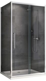 Душевой уголок ABBER Schwarzer Diamant AG30170H-S75 170x75см хром