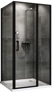 Душевой уголок ABBER Sonnenstrand 100x80см чёрный AG04100BS-S80B