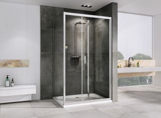 Душевой уголок ABBER Sonnenstrand 110x100см хром AG07110-S100