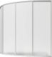 Шторка на ванну Bas Алегра R 1500х1000  (4 ств. пластик) правая