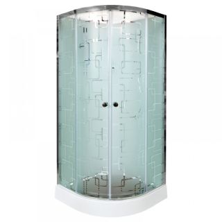 Душевая кабина Deto ЕМ1580 N (без крыши) 80х80х208 см