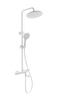 Душевая стойка Wonzon & Woghand T-1000 WW-B3057-A-MW с термостатом белый матовый