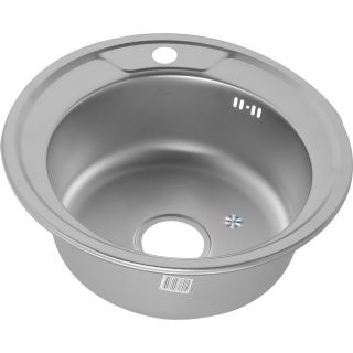 Мойка 510 Melana 0,6/160 хром матовый с сифоном (253 t *12)