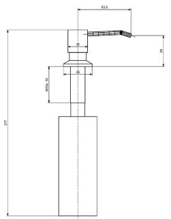 Дозатор для кухонной мойки Splenka S710.01.09 графит