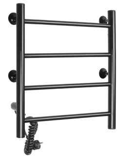 Полотенцесушитель электрический Domoterm Классик DMT 109-4 50x50 EK L чёрный