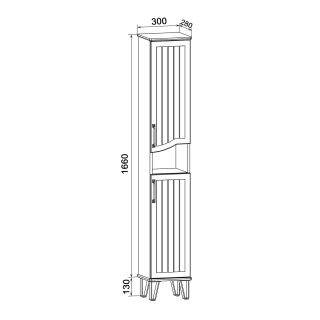 Пенал Runo правый  Марсель 30 (00-00001000)