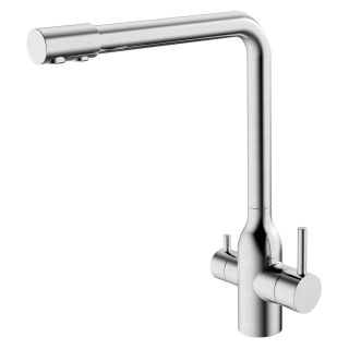 Смеситель для кухни Melana Stello MELANA-610304 с переключателем на фильтр сатин