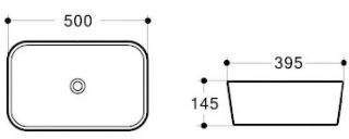Раковина Art&Max 50см белый AM110-T
