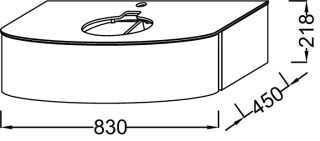 Тумба под раковину Jacob Delafon PRESQU'ILE EB1106-G1C