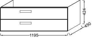 Тумба под раковину Jacob Delafon RYTHMIK EB1305-E10
