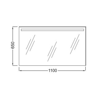 Зеркало с подсветкой 110 см PARALLEL Jacob Delafon EB1417-NF