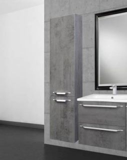 Пенал Bellezza Луиджи 35см левый серый 00000007050