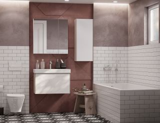 Тумба под раковину Акватон Асти 70см белый/ясень шимо 1A263001AXD70