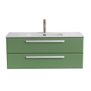 База под раковину Cezares подвесная с двумя выкатными ящиками, Фисташковый Софт, 1200x457x500, ECO-CER-N-1200-2C-SO-PS-P
