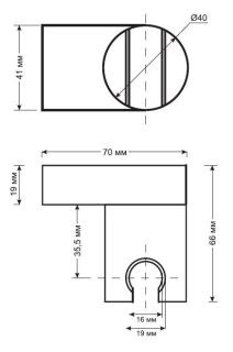 Держатель для душа ESKO SH405 хром