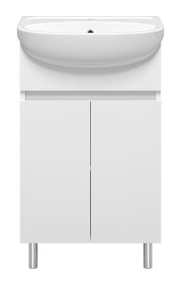 Напольная тумба под раковину Misty Элегия 50см белый