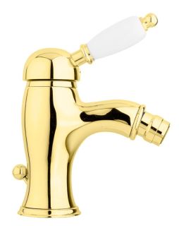Смеситель для биде однорычажный, золото Cezares ELITE-BSM1-03/24-Bi
