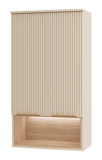 Подвесной шкаф над стиральной машиной Brevita Enfida ENF-08060-031 60см бежевый/дуб Сонома светлый