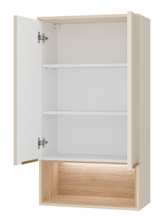 Подвесной шкаф над стиральной машиной Brevita Enfida ENF-08060-031 60см бежевый/дуб Сонома светлый