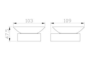 Мыльница с держателем Wonzon & Woghand Lotte WW-8322-BG брашированное золото