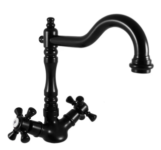 Смеситель для кухни Rav Slezak Morava Retro MK320.5/8CMAT черный