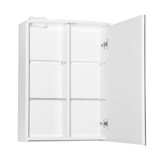 Зеркальный шкаф Style Line ЛС-000010038  "Жасмин 2 500/С", Люкс белый