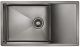 Мойка кухонная Paulmark Platte PM807844-GM воронёная сталь