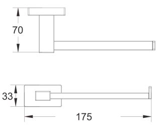 Держатель для туалетной бумаги Shevanik SG5615T оружейная сталь