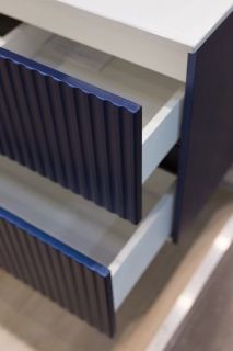 Подвесная тумба под раковину Art&Max Torino 80см сапфир AM-TORINO-800-2C-SO-SA-P