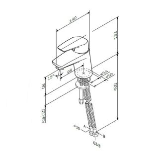 Смеситель Am.Pm Gem F9002100 для раковины
